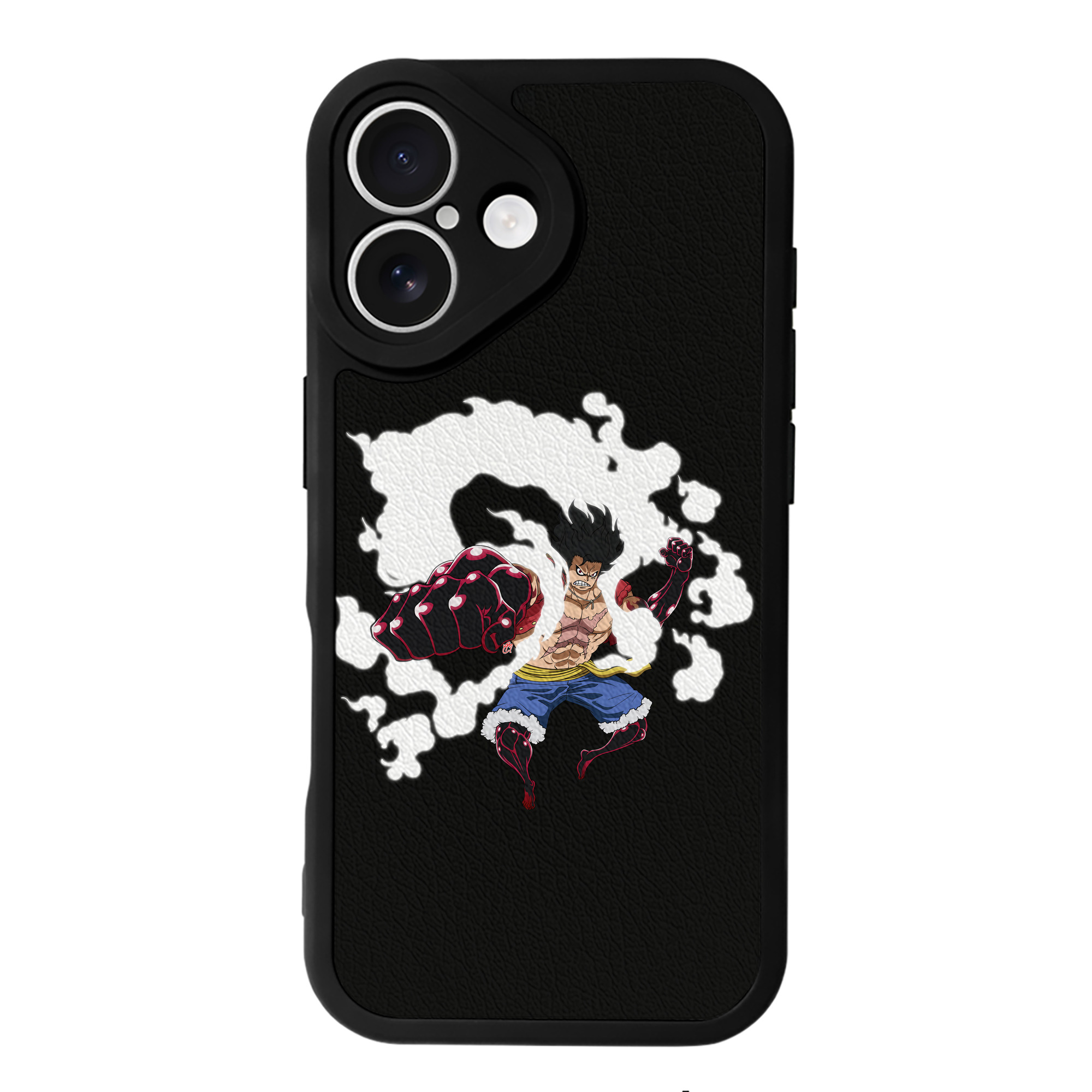 （画像用） ワンピース モンキー・D・ルフィ ONE PIECE Monkey D. Luffy 【iPhone 16シリーズ対応】シリコンスマホケース（レザー調） 材質：シリコン